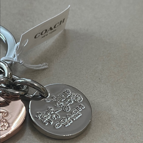 Coach Silver and Gold Charm Keychain - Picture 3 of 10